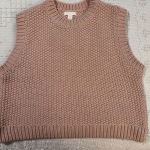 H&M Blush Knit Sweater Vest - XL